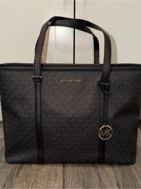 Michael Kors Black Monogram Tote